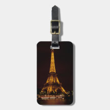 Etiqueta del equipaje de la torre Eiffel Etiquetas Bolsas