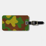 Etiqueta del equipaje del camuflaje