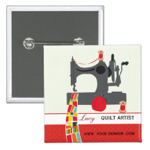 Etiqueta del nombre del artista del arte del edred pin
