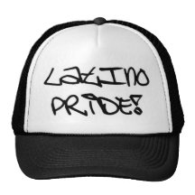 etiqueta del orgullo del latino gorras de camionero