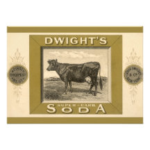 Etiqueta del producto del vintage; La soda con bic Invitacion Personal