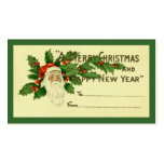 Etiqueta del regalo del navidad del vintage tarjeta personal