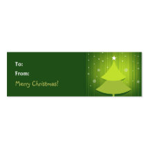 Etiqueta del regalo del navidad - tarjeta de visit