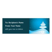 Etiqueta del regalo del navidad - tarjeta de visit