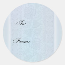 Etiqueta del regalo/del presente con diseño floral