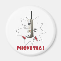 etiqueta del teléfono imanes  