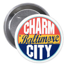Etiqueta del vintage de Baltimore Pin