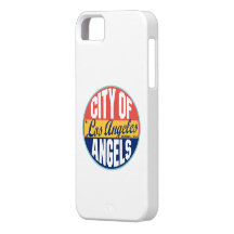 Etiqueta del vintage de Los Ángeles iPhone 5 Case-Mate Cárcasa