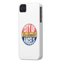 Etiqueta del vintage de Los Ángeles Case-Mate iPhone 4 Fundas