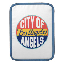 Etiqueta del vintage de Los Ángeles Funda Para iPads