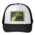 Etiqueta del vintage de Metropol Budapest del hote Gorros