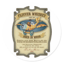 Etiqueta del whisky del aeroplano barato pegatinas