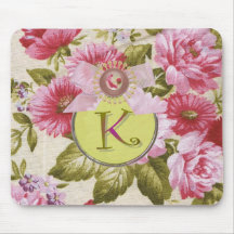 Etiqueta Mousepad floral de K Tapetes De Ratones