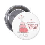 Etiqueta/regalo/botón rosados dulces del nombre de pin