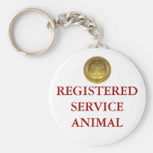Etiqueta registradoa del animal del servicio llavero
