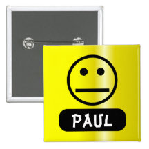 Etiqueta sonriente en blanco del nombre de la cara pins