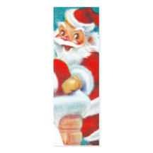 Etiquetas conocidas de Papá Noel del vintage Tarjeta De Visita