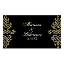 Etiquetas del regalo del favor del boda del orname tarjeta de visita