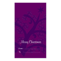 Etiquetas del regalo del navidad: Árbol de navidad Plantillas De Tarjetas Personales