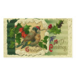 Etiquetas del regalo del navidad del Victorian Tarjeta De Negocio