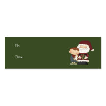 Etiquetas del regalo del navidad tarjeta de negocio