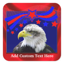 Etiquetas engomadas patrióticas de Eagle pegatinas