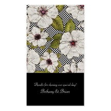 Etiquetas florales del regalo del favor del boda plantillas de tarjetas de visita