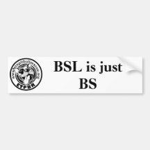 ETPBR BSL es apenas BS Pegatina De Parachoque