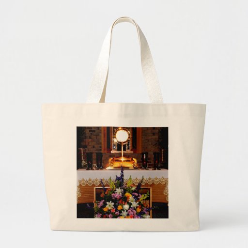 Eucaristía santa/el sacramento bendecido bolsa de mano