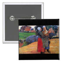 Eugène Enrique Paul Gauguin - bretón Famers Pins