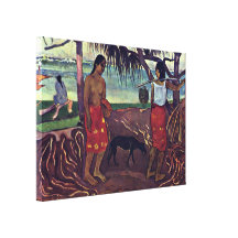 Eugene Enrique Paul Gauguin - I Raro Te Oviri Impresión De Lienzo