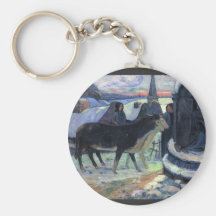 Eugène Enrique Paul Gauguin - navidad Llavero