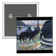 Eugène Enrique Paul Gauguin - navidad Pin