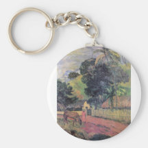 Eugène Enrique Paul Gauguin - paisaje Llaveros