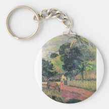 Eugène Enrique Paul Gauguin - paisaje Llaveros