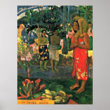 Eugene Enrique Paul Gauguin - saludo Maria Posters