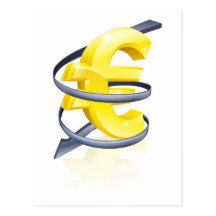 Euro que cae postales