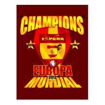 Europa 2012 de Mundial del Europa de los campeones Postales