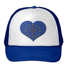 Europa del cristianismo de la bandera gorras