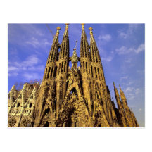 Europa, España, Barcelona, Sagrada Familia Tarjeta Postal