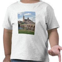 Europa, España, Salamanca. El puente romano encima Camiseta