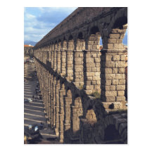 Europa, España, Segovia. La última luz echa sombra Tarjeta Postal