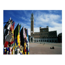 Europa, Italia, Toscana, Siena. Del de la plaza Tarjetas Postales