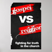 Evangelio contra la religión impresiones