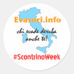 Evasori.info: #ScontrinoWeek del adesivi Etiquetas Redondas