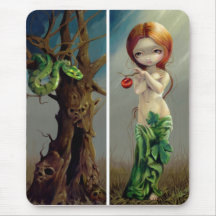 "Eve y el árbol del conocimiento" Mousepad Alfombrilla De Raton