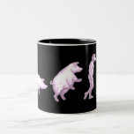 Evolotion chistoso de hombres taza