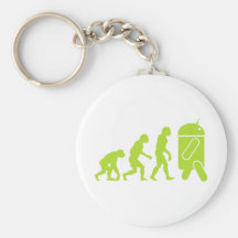 Evolución androide llavero personalizado