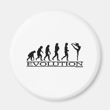 Evolución - danza iman de nevera
