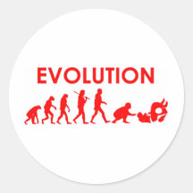 Evolución de Jiu Jitsu Pegatina